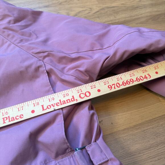 Women's Vintage 80's Woolrich Pink Flannel Lined Parka Jacket Coat Sz Medium VTG - Picture 10 of 11